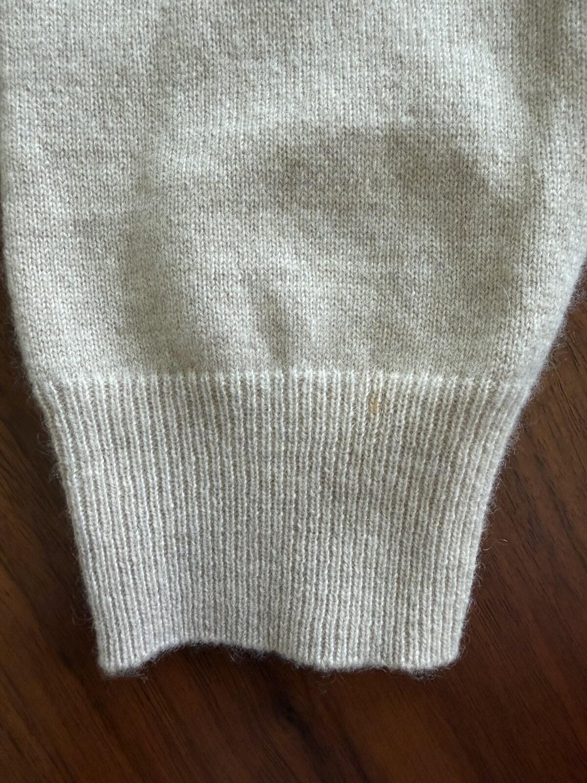 Black & Brown 1826 Men's Tan 100% Cashmere Crewneck Sweater - Size XL