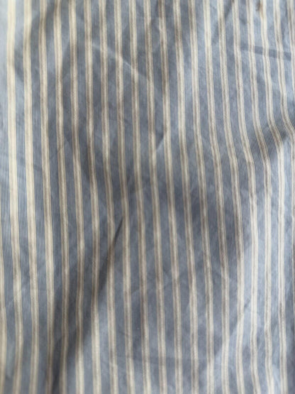 Thomas Mason for J.Crew Slim Fit LS Dress Shirt Blue & White Stripe - Size 17-35
