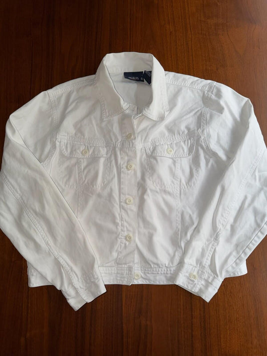 Vintage Bill Blass Jeanswear Women's Cotton Jacket White - Size S