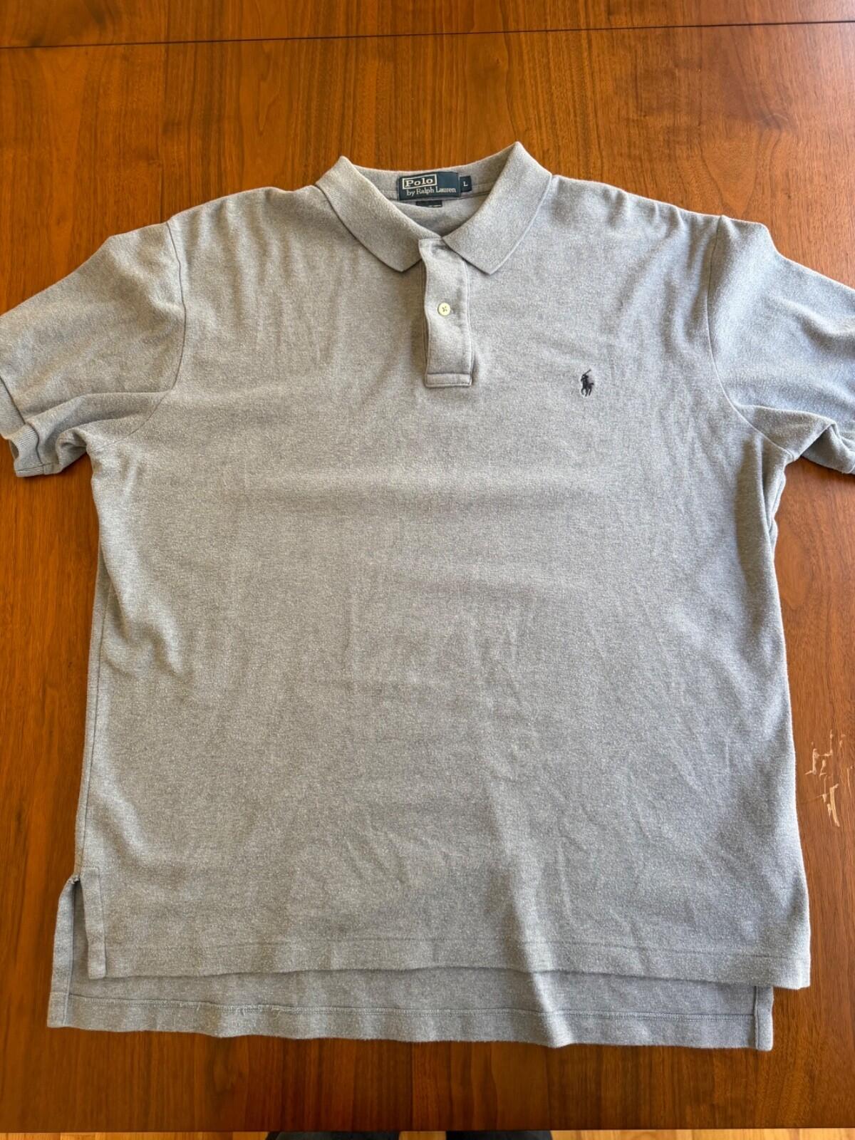 Polo Ralph Lauren Men's Classic Fit Short Sleeve Polo Shirt Grey - Size L