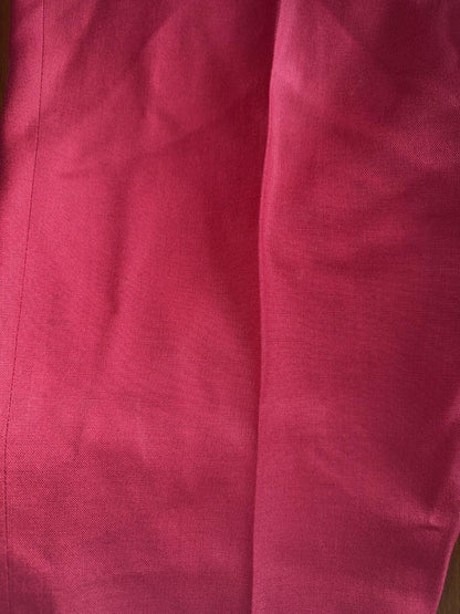 Bill Blass Women's Rayon-Linen Blend Red Dress Pants - Size 10
