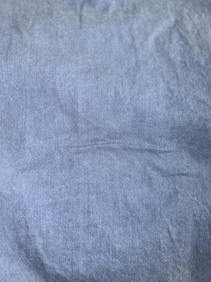 RedHead Men's Short Sleeve Blue Button-Down Work Shirt - Size Large