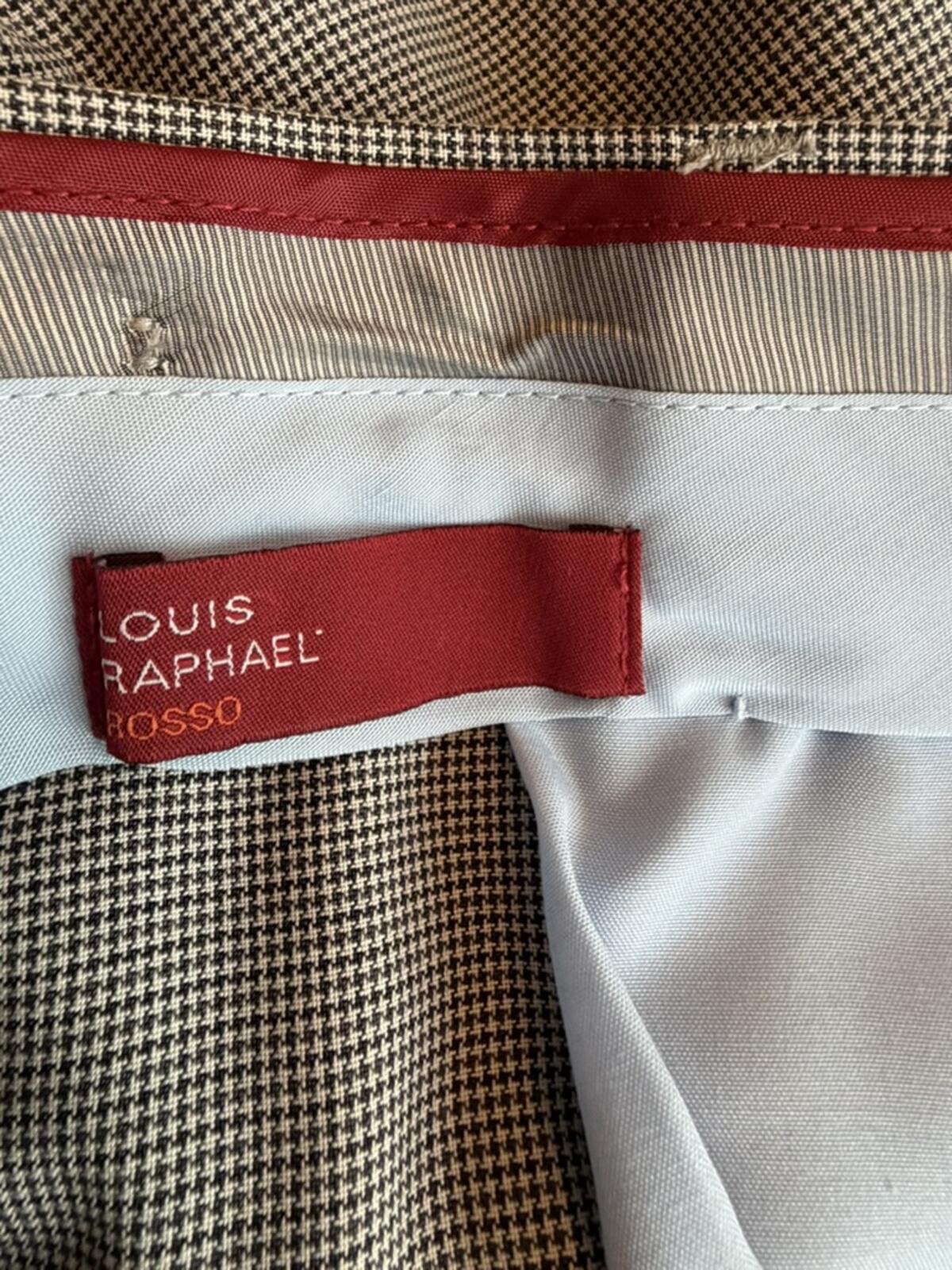 Louis Raphael Rossi Men’s Houndstooth Dress Pants - Size 36x30