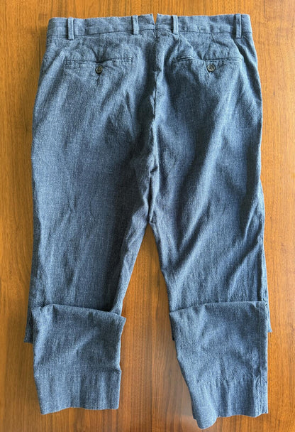 Banana Republic Men's Blue Textured Dress Pants - Size 33x30