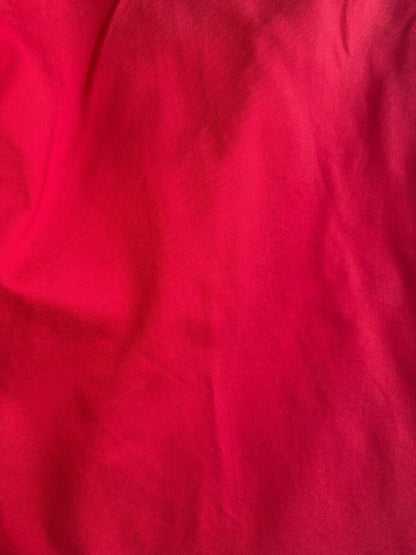 Lauren by Ralph Lauren Women's Red Wide Leg Pleated Trousers - Size 12