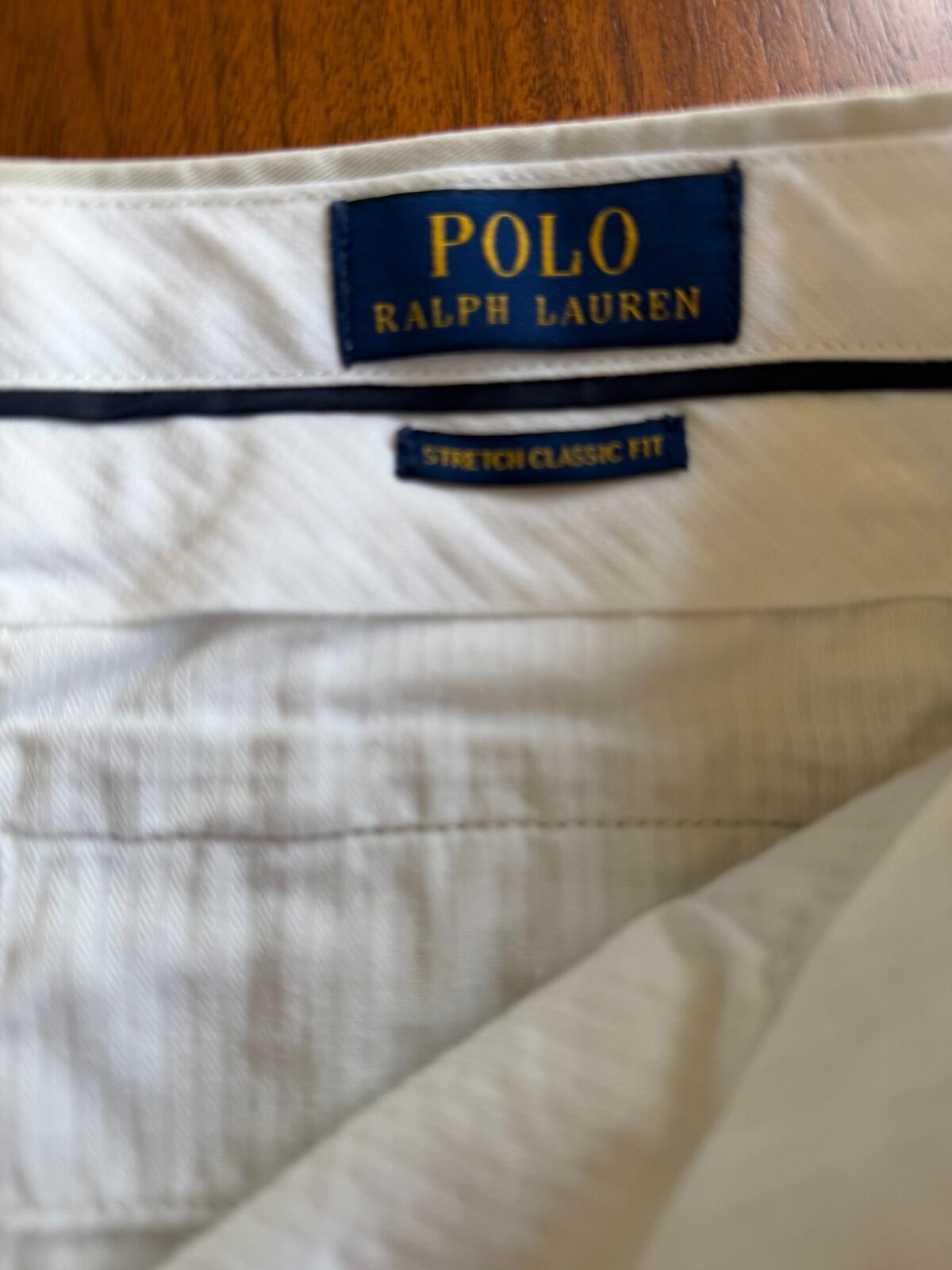 Polo Ralph Lauren Mens Size 35 Beige Cotton Chino Shorts