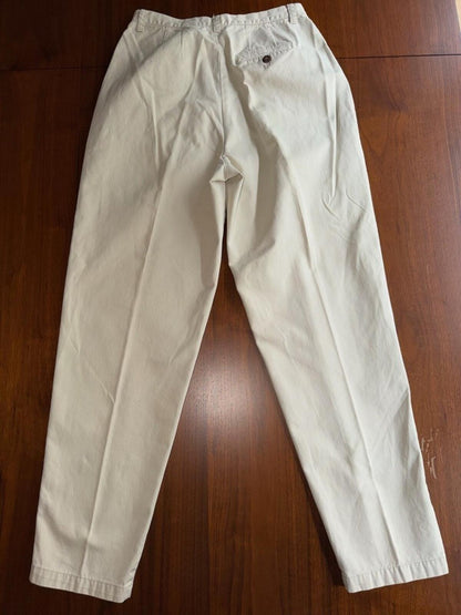 Vintage The Limited Women's Khaki High-Waisted Chinos - Size 8