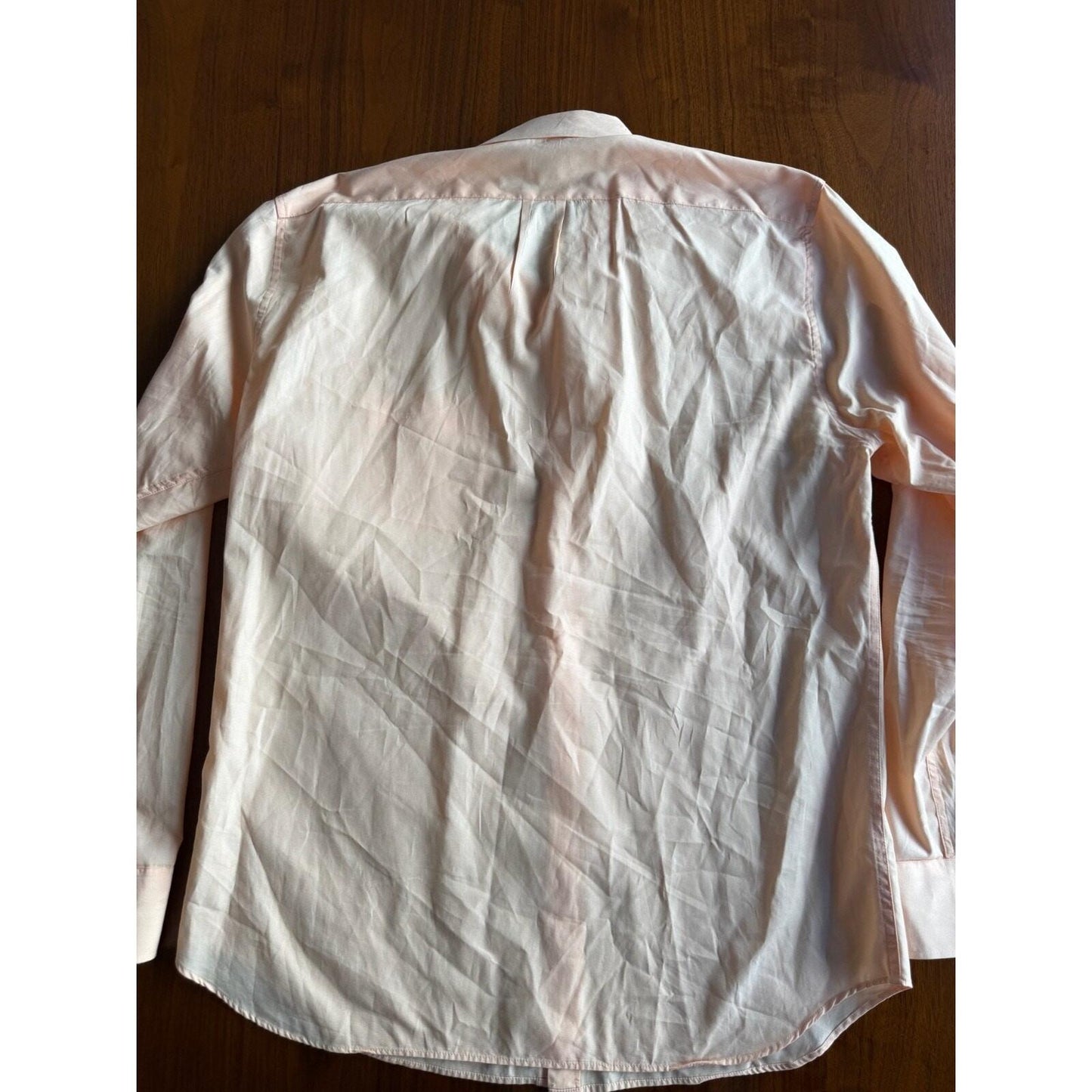 J.Crew Secret Wash Slim Fit Shirt in Peach Cotton Poplin - Size L