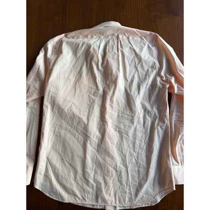 J.Crew Secret Wash Slim Fit Shirt in Peach Cotton Poplin - Size L