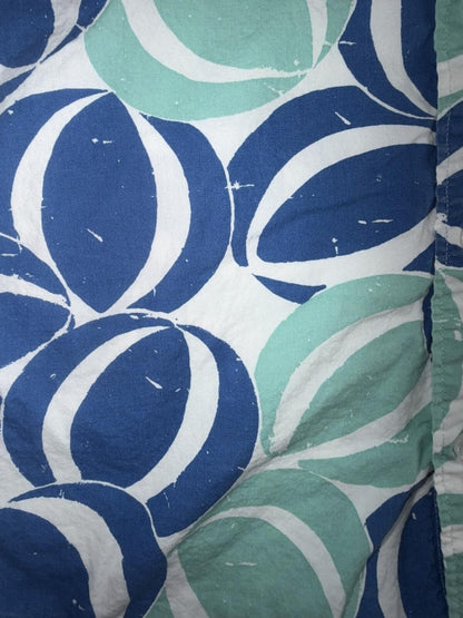 J.Crew Men's Flex Short Sleeve Shirt Blue & Mint Beach Ball Print - Size M