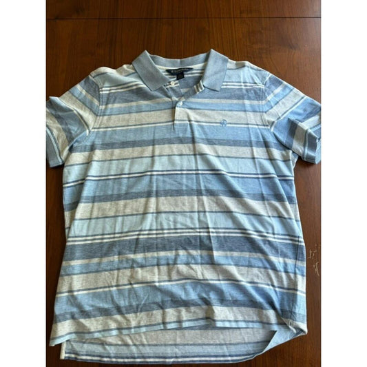 Brooks Brothers Slim Fit Cotton Linen Striped Polo Shirt - Size XXL