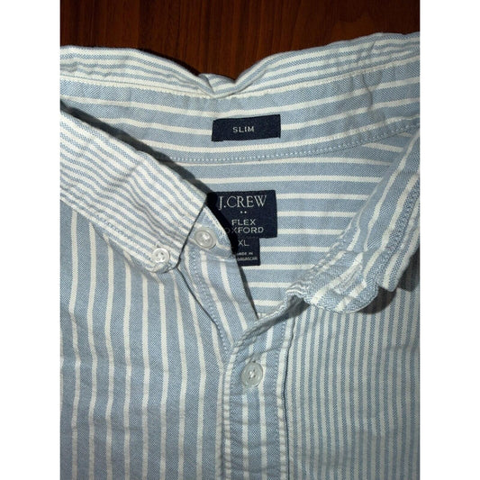 J.Crew Flex Oxford Slim Fit Multi-Striped Button Down - Size XL
