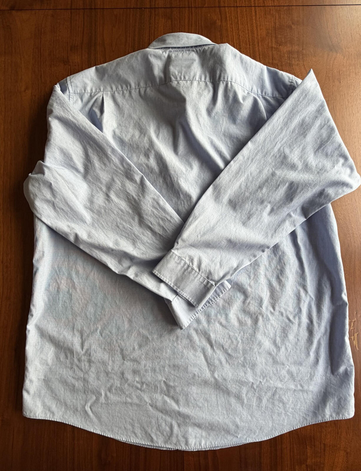 L.L.Bean Men's Light Blue Long Sleeve Button-Down Shirt - Size L