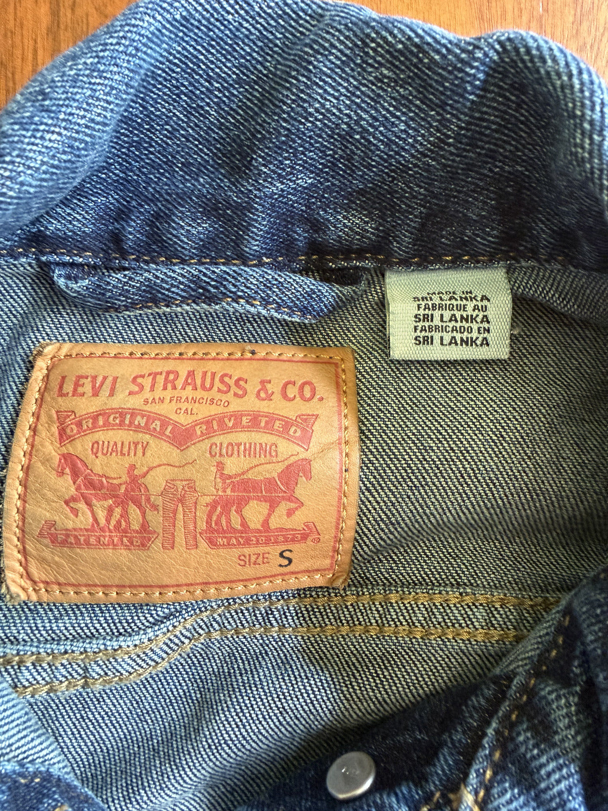 Levi's Women's Classic Dark Wash Denim Jacket - Size S