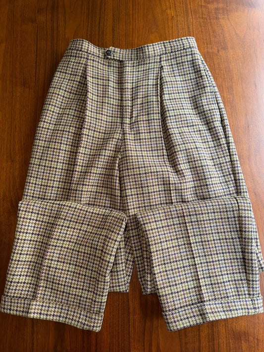 Vintage Liz Claiborne Lizsport Women's Wool Blend Plaid Trousers - Size 8