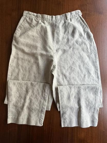 Liz Claiborne Lizsport Beige Linen Blend Pants - Size 14