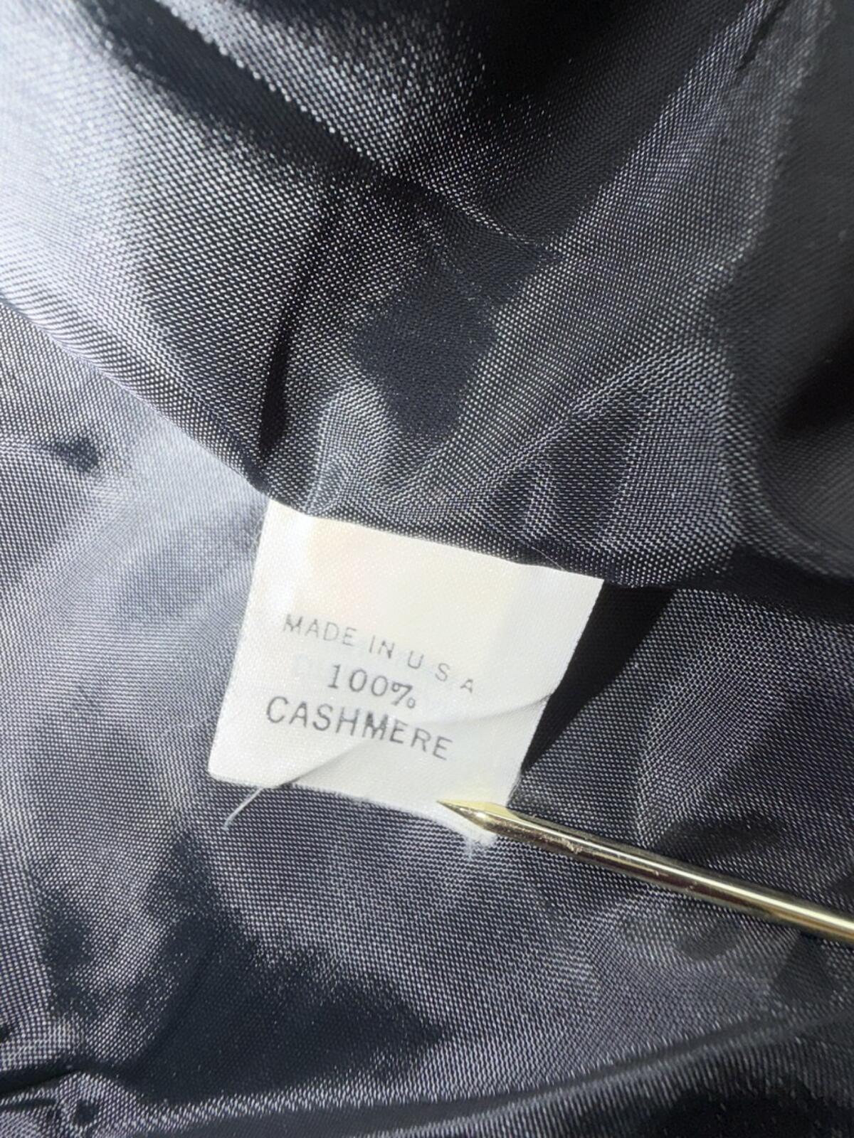 Doncaster Women's Black 100% Cashmere Double-Breasted Blazer Jacket - Size 4