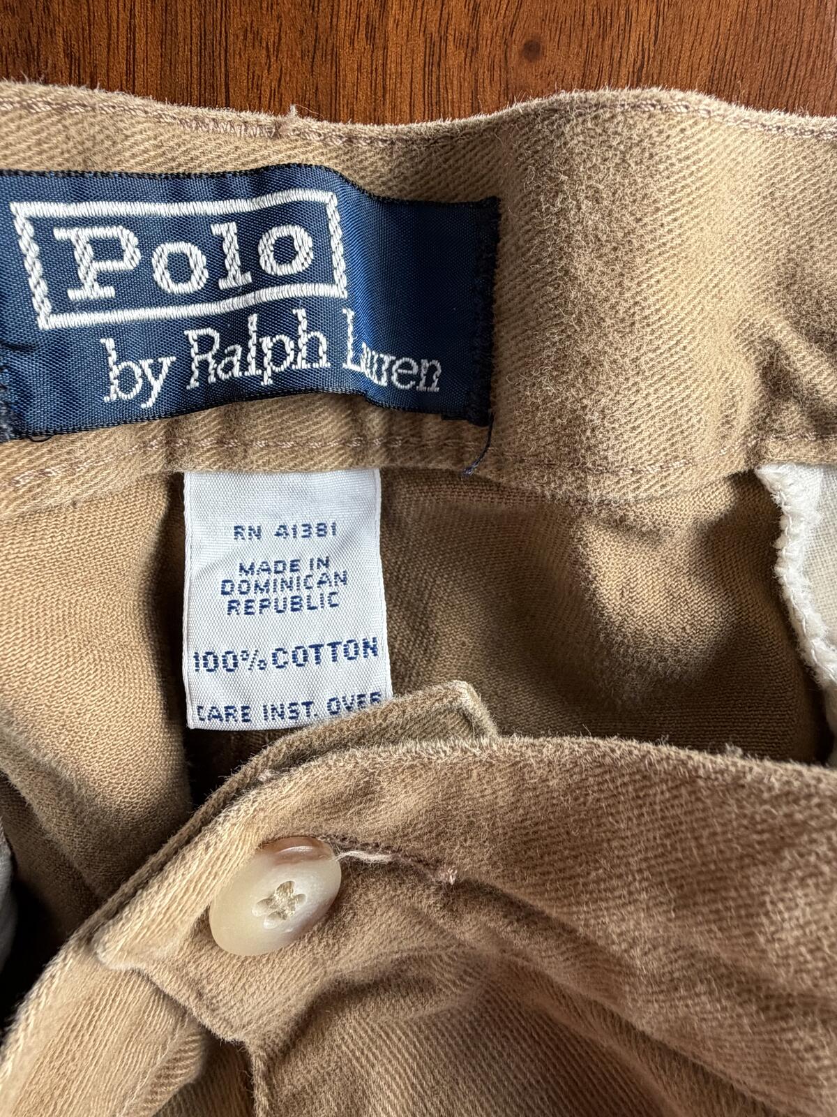 Polo by Ralph Lauren Men's Dark Khaki Cotton Pants - Size 33x30