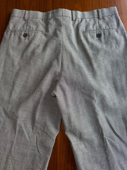 Lauren Ralph Lauren Men's Houndstooth Microcheck Wool Dress Pants - Size 36x32