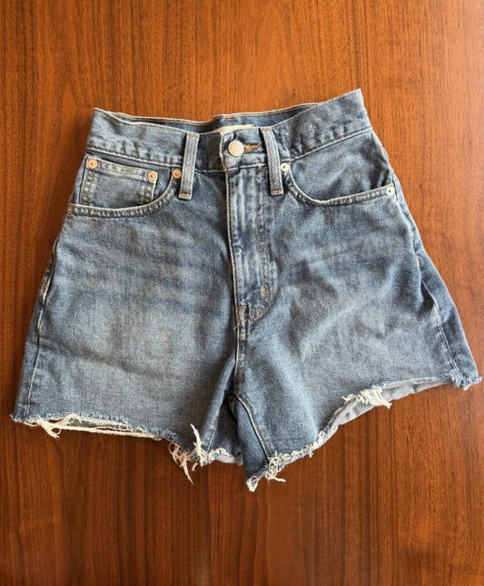 Madewell Women's The Momjean Jean Shorts - Size 23