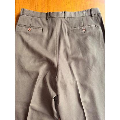 Zanella Men's Brown Pleated Dress Pants Size 36