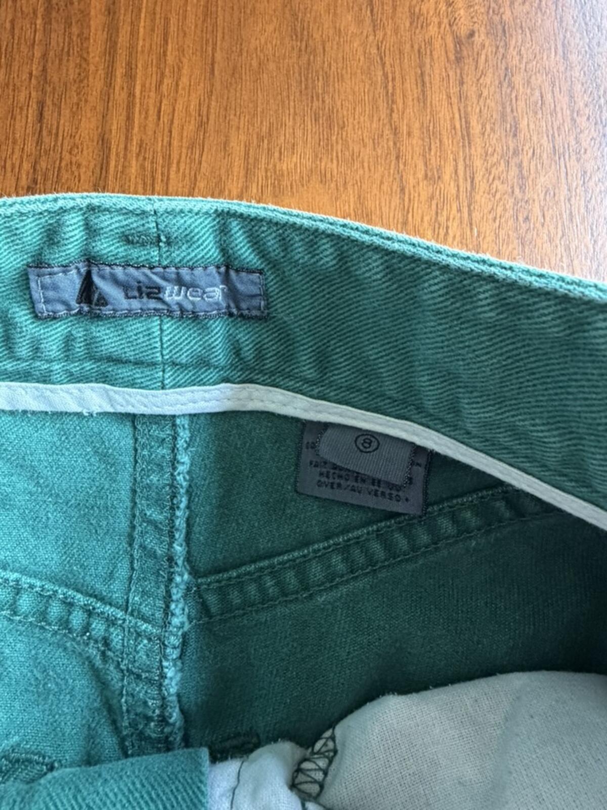 Lizwear Green High-Waisted Denim Jeans - Size 8