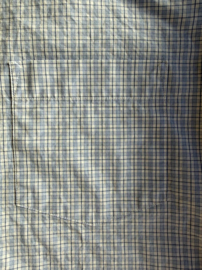 J.Crew Men's Thompson Shirtings 80s 2-Ply Blue Plaid Button-Down Shirt - Size 17-36