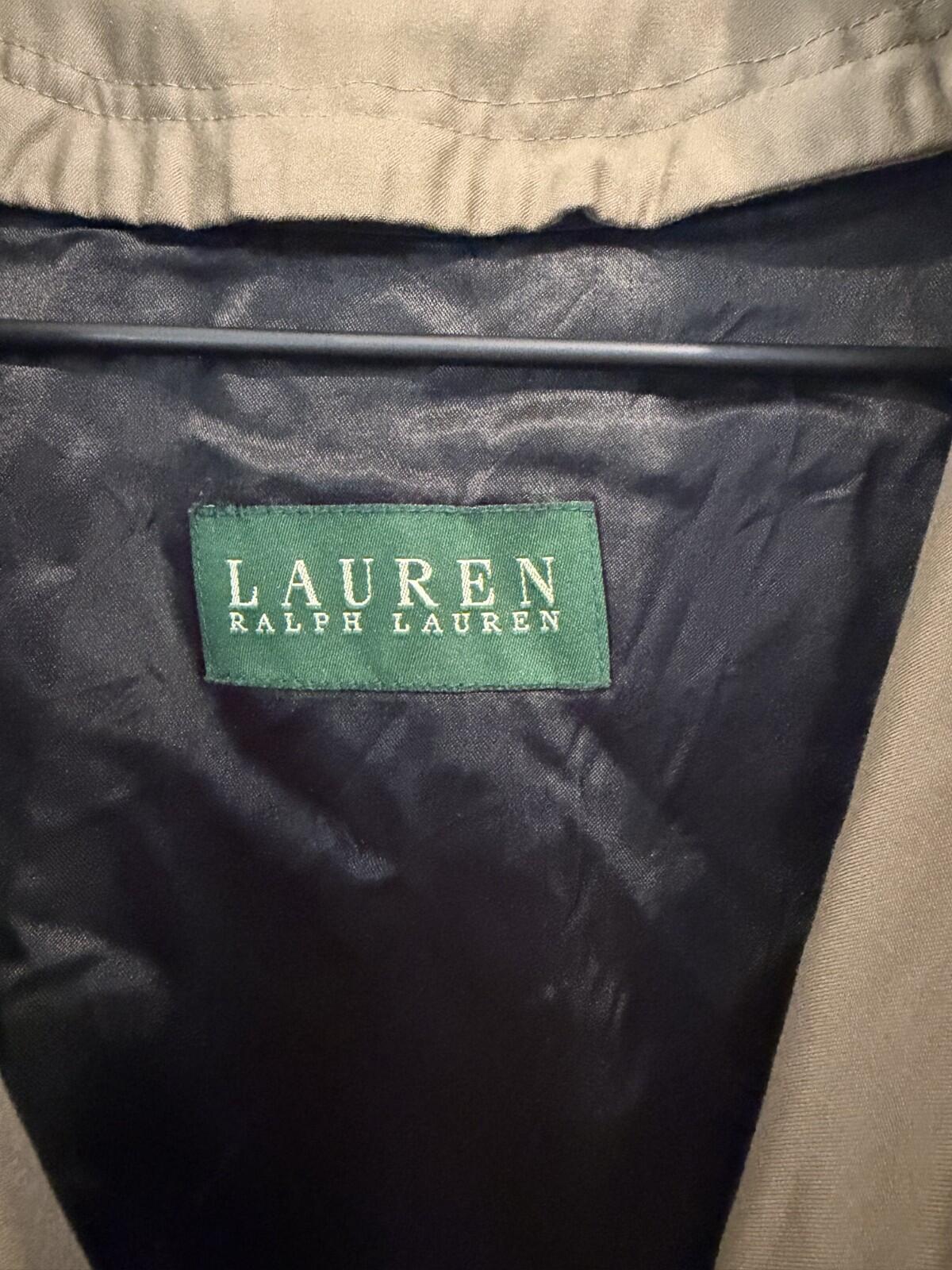Lauren Ralph Lauren Men's Tan Trench Coat w/Removable Liner - Size 36S