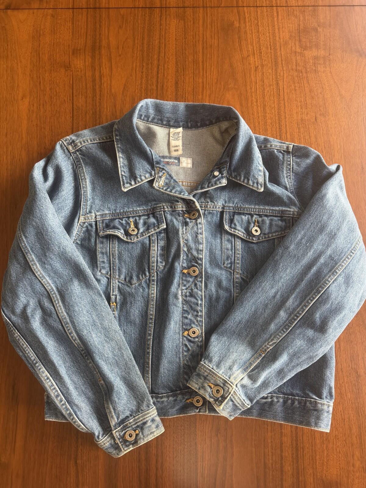 Liz Claiborne Women's Jeans Denim Trucker Jacket - Size XL