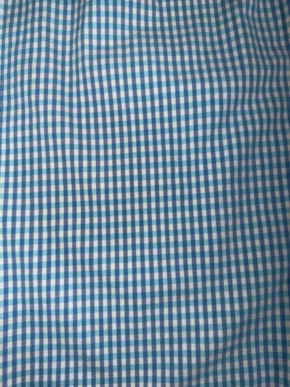 Charter Club Women's Blue Gingham Stretch Straight Leg Pants - Size 8