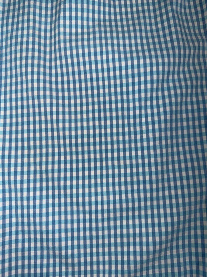 Charter Club Women's Blue Gingham Stretch Straight Leg Pants - Size 8