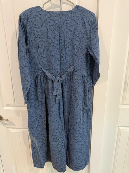 Capacity Women's Floral Patterned Denim Dress - Size S