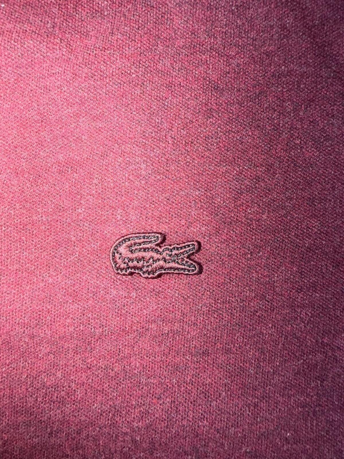 Lacoste Regular Fit Burgundy Short Sleeve Polo Shirt - Size XL