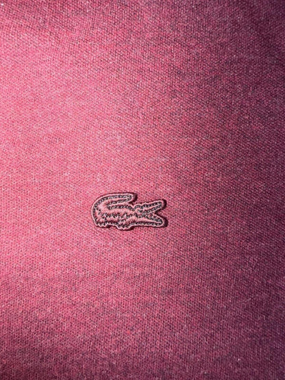 Lacoste Regular Fit Burgundy Short Sleeve Polo Shirt - Size XL