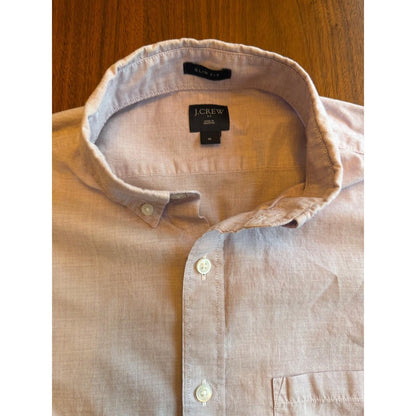 J.Crew Men's Slim Fit Long-Sleeve Button-Down Shirt Lavender - Size M