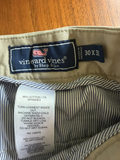 Vineyard Vines Men's Classic Fit Khaki Pants - Size 30x32