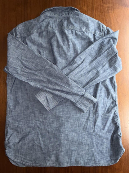 Banana Republic Men's Camden Fit Chambray Long Sleeve Shirt - Size XL