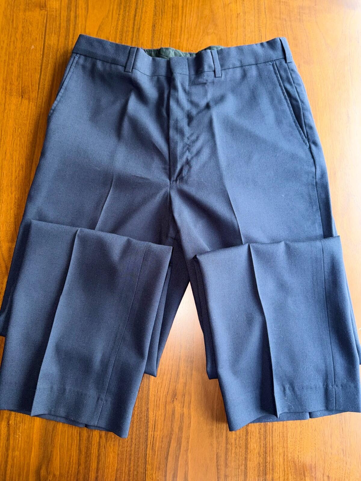 Vintage Farah Clothing Co. Men's Flat Front Navy Dress Slacks 32x30