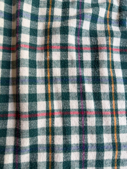 Vintage Woolrich Mens Size Large Green Plaid Flannel Button Down Shirt - Size L
