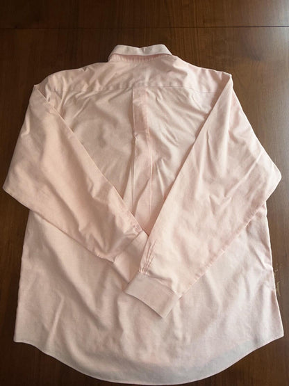 Brooks Brothers 346 Pink Oxford Long Sleeve Button-Down Shirt - Size L
