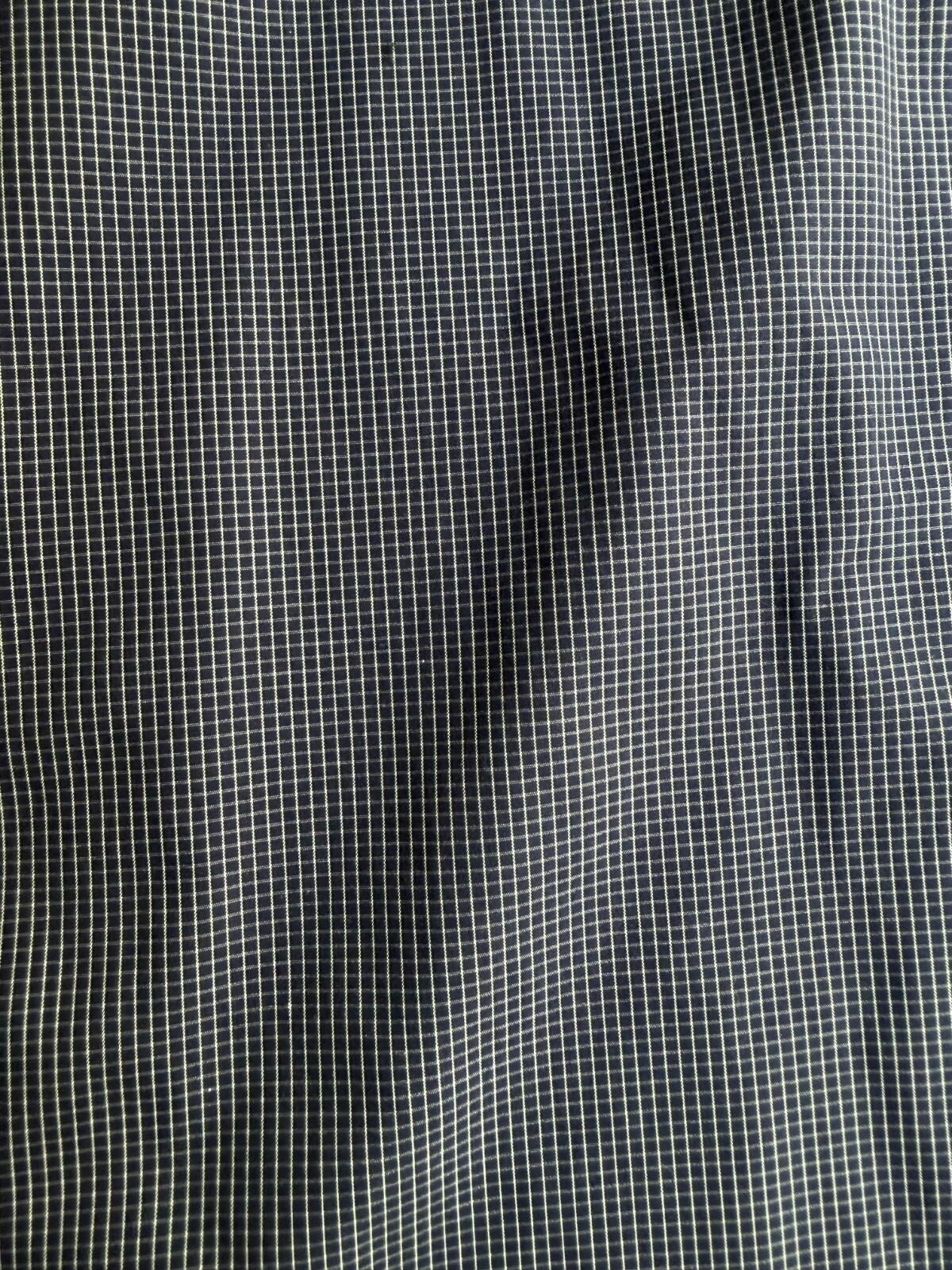 J.Crew Thompson Shirtings 80's 2-Ply Dress Shirt Navy Mini-Check - Size XL