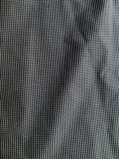 J.Crew Thompson Shirtings 80's 2-Ply Dress Shirt Navy Mini-Check - Size XL