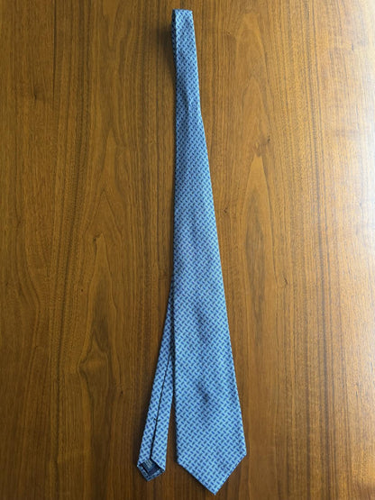 Vintage Polo Ralph Lauren Blue Patterned Silk Neck Tie