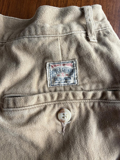 Polo by Ralph Lauren Men's Dark Khaki Cotton Pants - Size 33x30