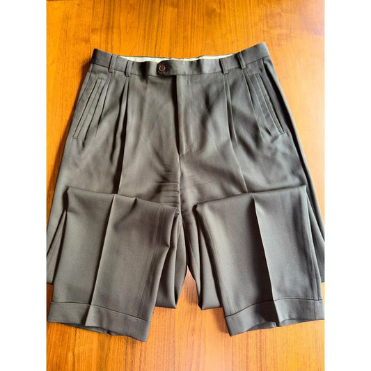 Zanella Men's Brown Pleated Dress Pants Size 36