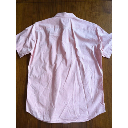 J.Crew Men's Sun-washed Oxford Short-Sleeve Shirt in Pink - Size M