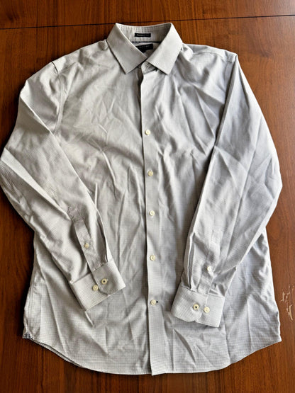 Banana Republic Men's Camden Fit Micro-Check Button-Down - Size L.