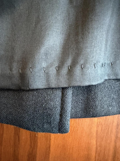 Pendleton Women's Black Pure Virgin Wool Midi Skirt - Size 12