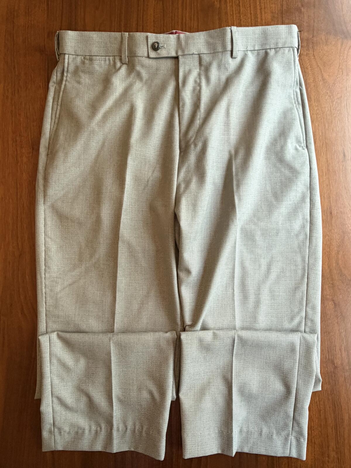 Louis Raphael Rossi Men’s Houndstooth Dress Pants - Size 36x30