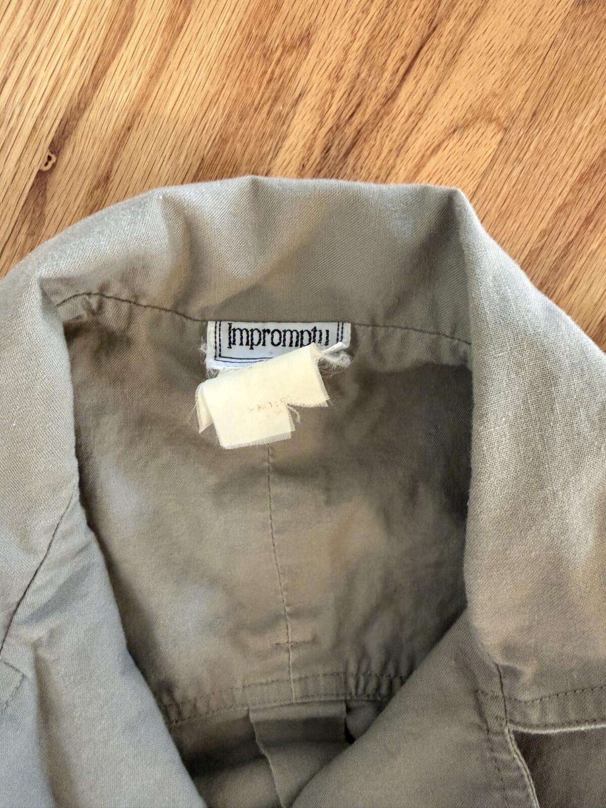 Vintage Impromptu Women's Khaki Utility Dress - Size S